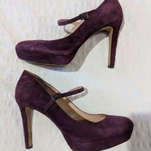 Vince Camuto Burgundy Mary Jane Pumps